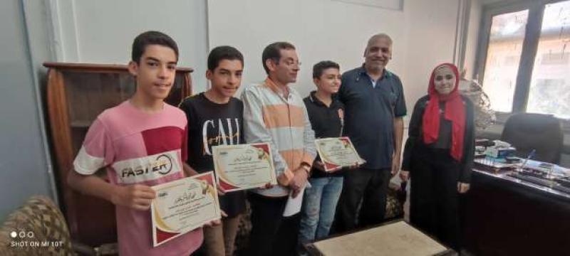 «تعليم المنيا» تكرم 4 طلاب فازوا بجائزة الدولة للمبدع الصغير