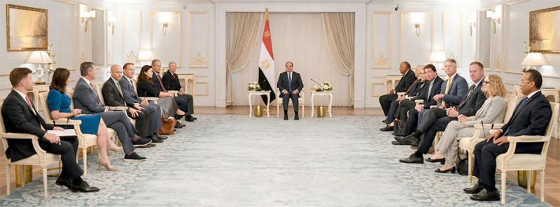 وفد الكونجرس الأمريكي يشيد بجهود التنمية الشاملة الجارية في مصر