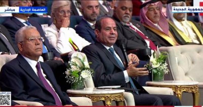 الرئيس عبد الفتاح السيسي خلال المؤتمر