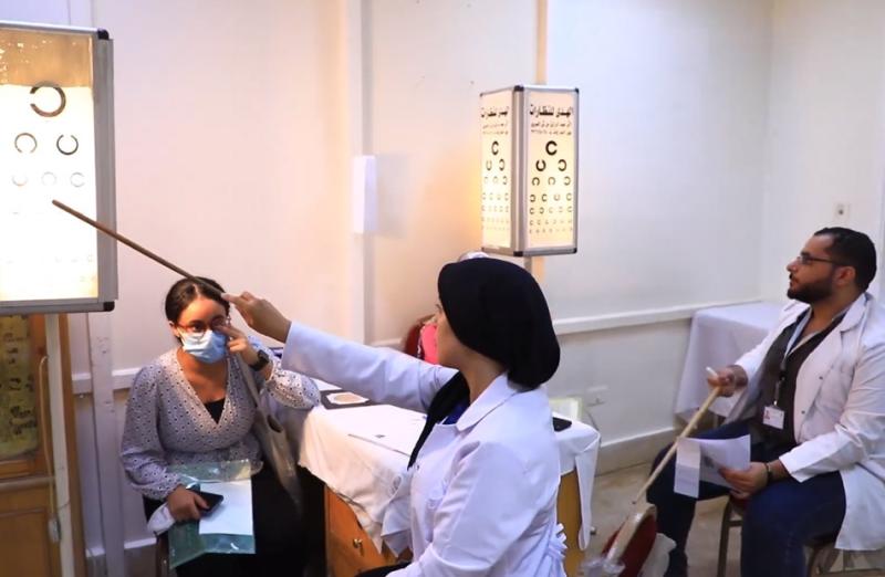بدء الكشف الطبي للطلاب الجدد الملتحقين بكليات جامعة القاهرة بمستشفى الطلبة