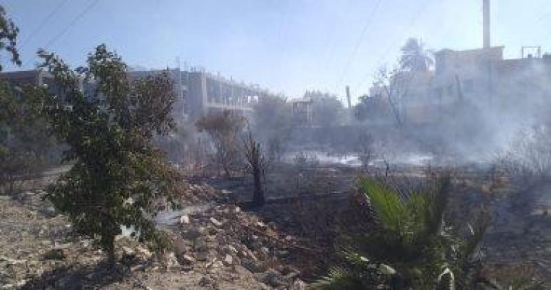هدد 5 منازل.. السيطرة على حريق مخلفات زراعية في المنيا