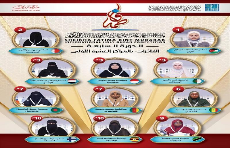فوز 4 دول عربية بالمراكز الأولى بأكبر جائزة إماراتية لحافظات القرآن في العالم