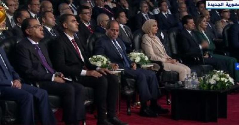 الرئيس عبد الفتاح السيسي خلال الفعالية