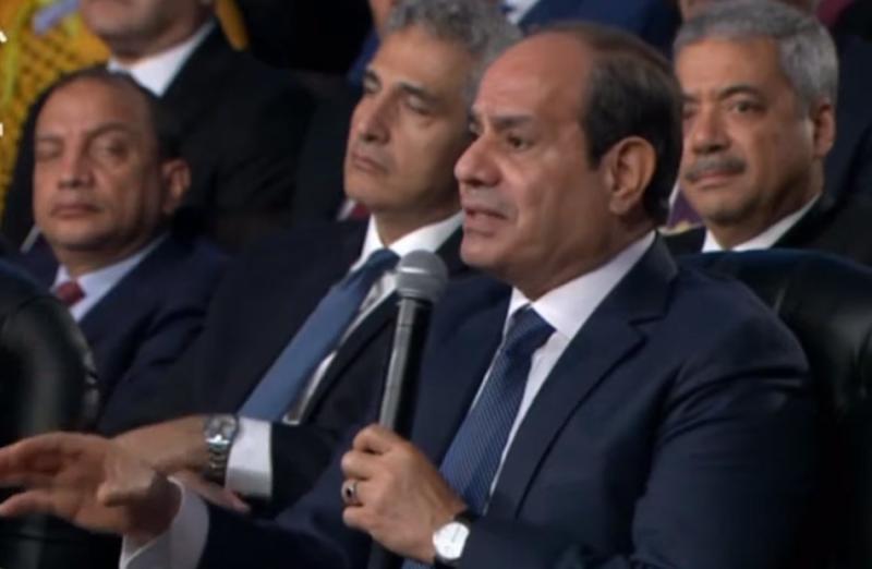 الرئيس عبدالفتاح السيسي خلال جلسة بناء الإنسان