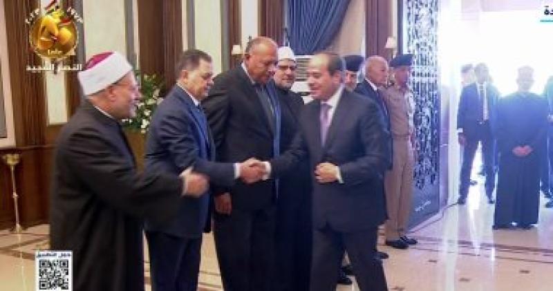 الرئيس عبد الفتاح السيسي يصل مقر الاحتفالية