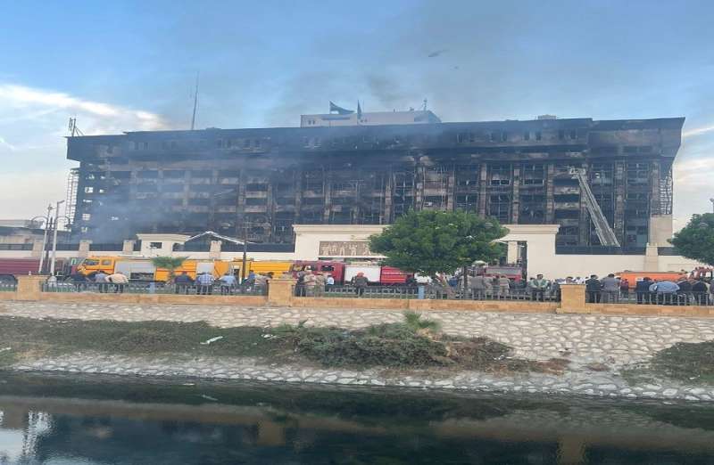 النيابة العامة تصدر بيانا بشأن حريق مبنى مديرية أمن الإسماعيلية
