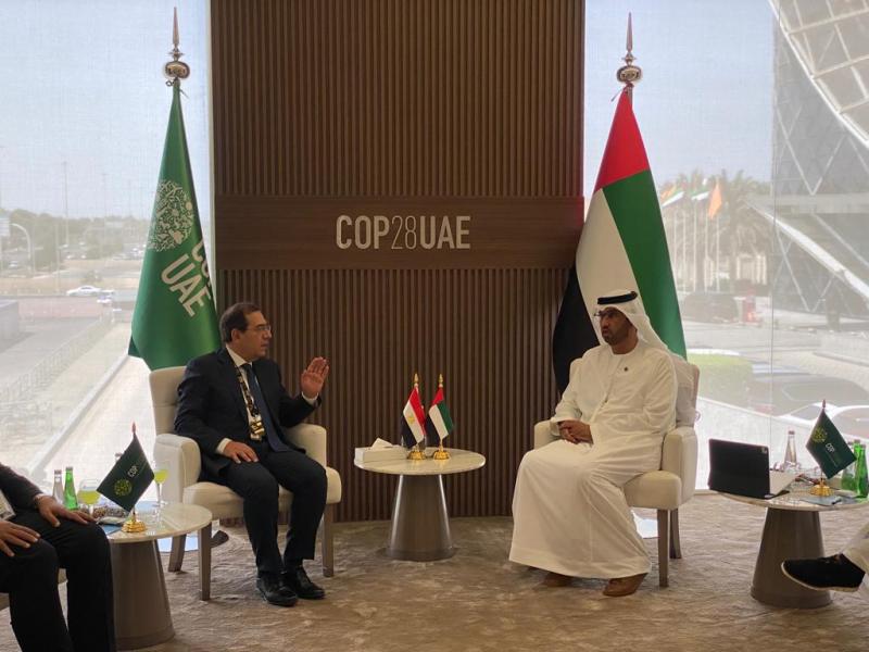 الملا يلتقى الدكتور سلطان الجابر رئيس مؤتمر الأمم المتحدة للمناخ COP28