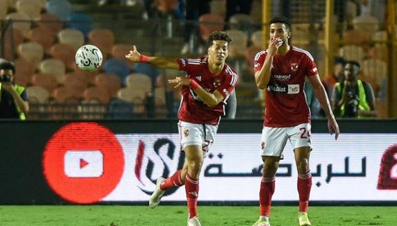 امام عاشور سجل هدفا مع الاهلي امام انبي