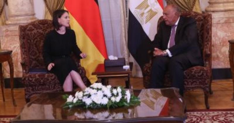 وزير الخارجية سامح شكري يستقبل وزيرة خارجية ألمانيا