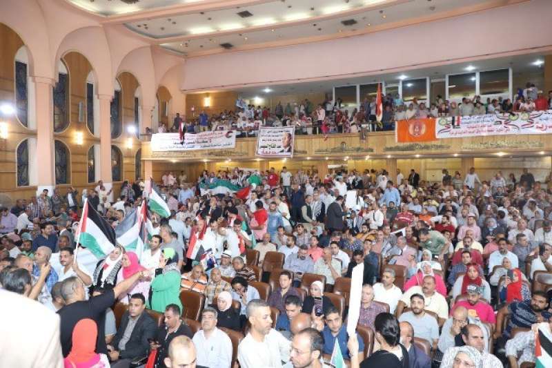 وقفة احتجاجية لعمال مصر تضامنا مع الشعب الفلسطيني