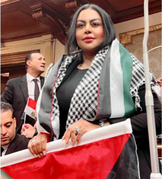 النائبة نيفين حمدي تعلن تفويضها للرئيس والقوات المسلحة لحماية الأمن القومي المصري