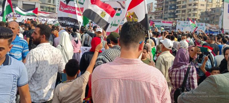 مظاهرات حاشدة بمحافظة الشرقية لدعم الرئيس السيسى  ورفض تهجير الفلسطينيين| فيديو صور