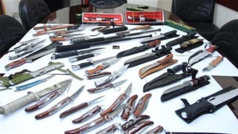 الشرطة تضبط 175 قطعة سلاح أبيض خلال حملات أمنية