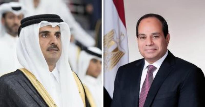 الرئيس السيسى و أمير قطر