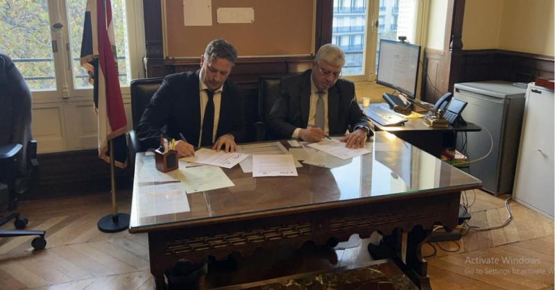 وزير التعليم العالي يوقع اتفاقية إطارية نواة لتحالفات جامعات البحر الأبيض المتوسط مع وفد جامعة ليون الفرنسية بباريس