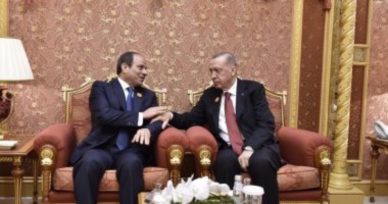 لقاء الرئيس السيسي ونظيره التركي