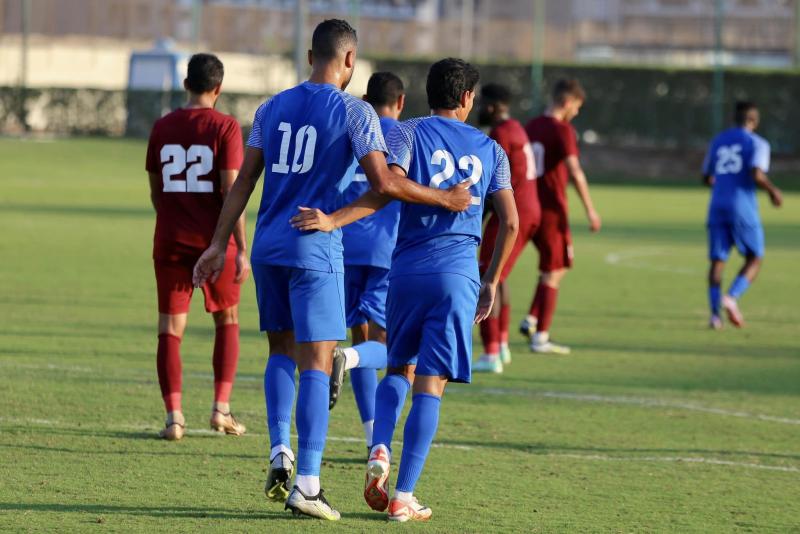 جانب من مباراة سموحه والهلال الليبى 