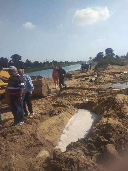 الانتهاء من أعمال إصلاح خط مياه شرب الدريسة  بقرية نفيشة