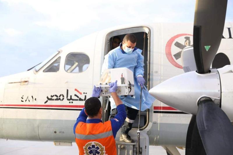 الصحة: الإسعاف الطائر ينقل 12 طفلا من الأطفال الفلسطينيين المبتسرين إلى مستشفى العاصمة الإدارية