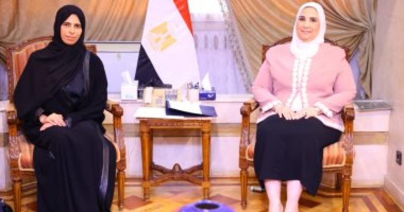 الدكتورة نيفين القباج تستقبل وزيرة الدولة للتعاون الدولي بقطر