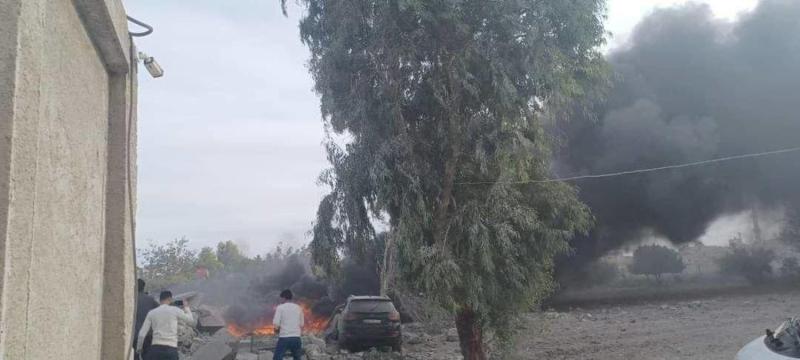 قصف من إسرائيل على منطقة السيدة زينب التي يسيطر عليها «حزب الله» وميليشيات موالية لإيران