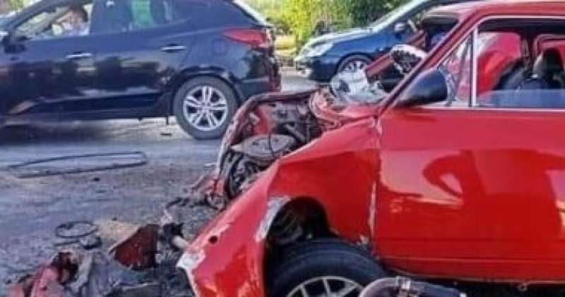 إصابة 11 فى حادث تصادم سيارتين بالفيوم