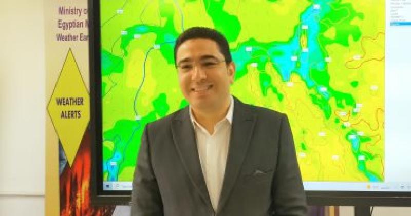 محمود القياتى عضو المركز الإعلامى بالهيئة العامة للأرصاد الجوية