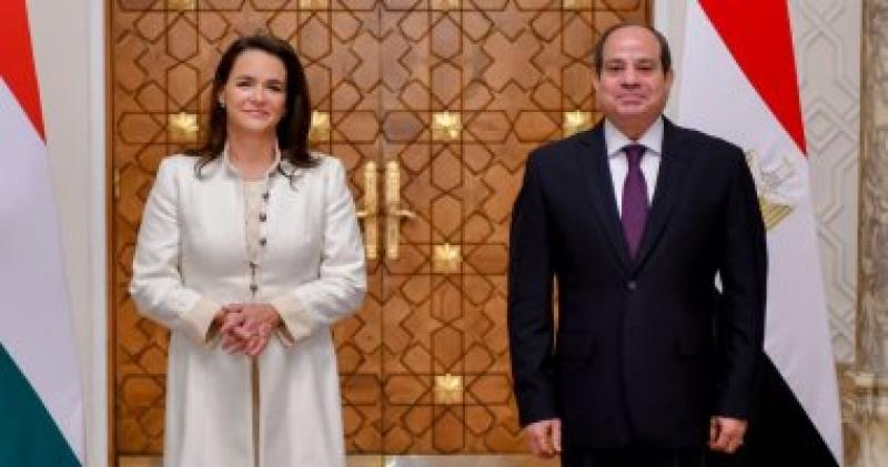 الرئيس عبد الفتاح السيسي وكاتالين نوفاك رئيسة المجر