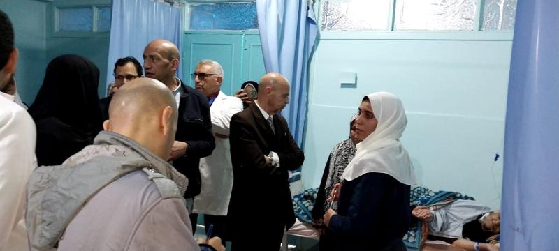 صحة الشرقية :مسعود  يتفقد مستشفيات أولاد صقر والصوفية وتلراك المركزية
