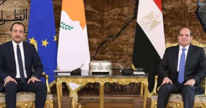 الرئيس القبرصى يثمّن الجهود المصرية الحثيثة للتهدئة فى قطاع غزة
