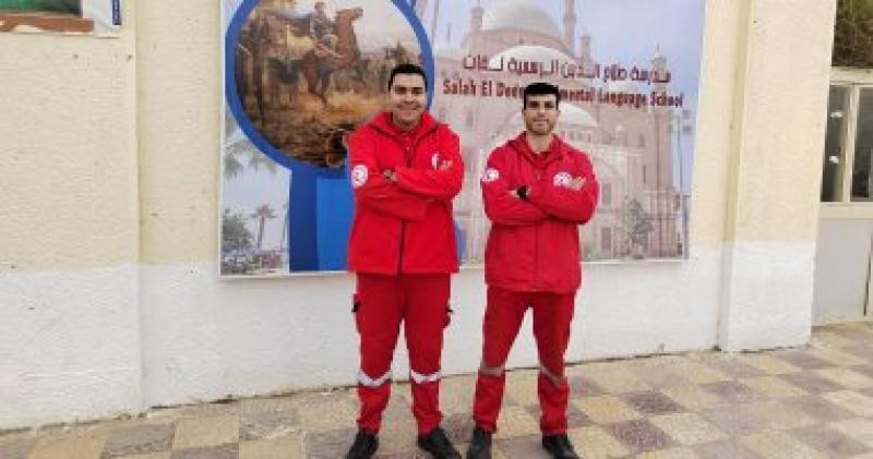 الهلال الأحمر المصرى يوفر خدمات طوارئ بلجان الانتخابات الرئاسية