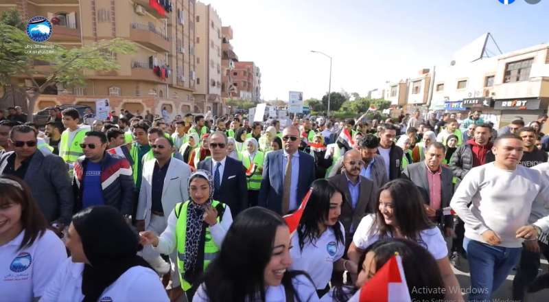في ثالث أيام الانتخابات النائب أحمد أبو زيد يقود مسيرة حاشدة للمشاركة في الانتخابات الرئاسية بالمنوفية