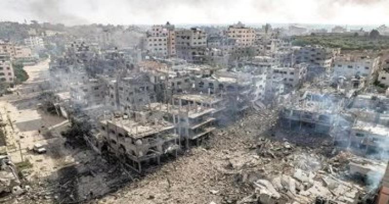 آثار القصف الاسرائيلي على غزة