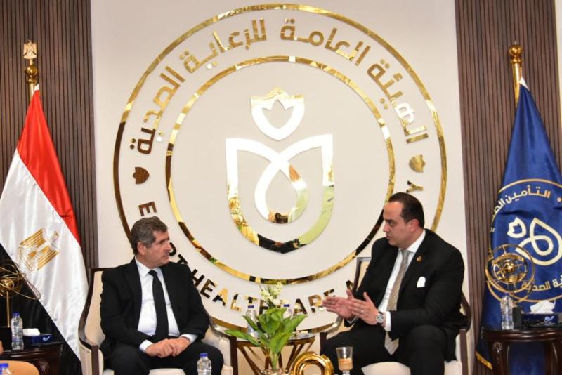 رئيس هيئة الرعاية الصحية يلتقي الرئيس التنفيذي لشركة مصر للتأمين..إليك التفاصيل