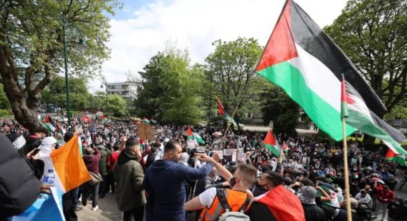 مظاهرات حاشدة في أنحاء أيرلندا تأييدا لفلسطين