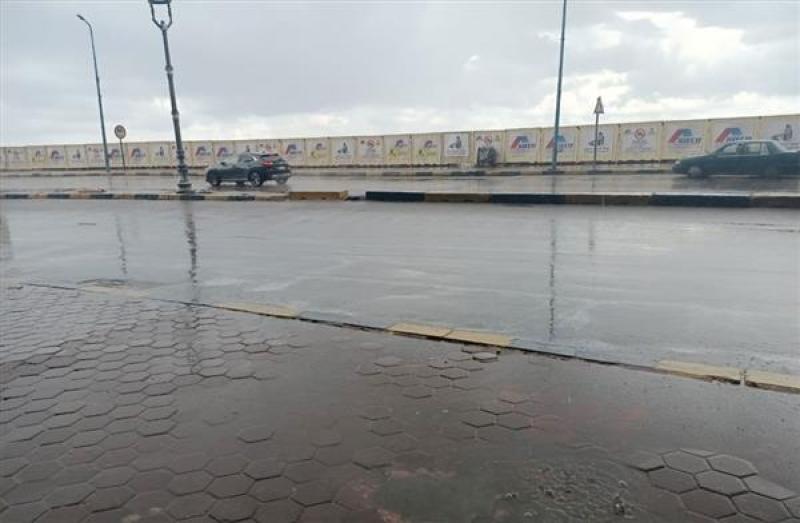 أمطار متفرقة على مدن وقرى كفر الشيخ وانخفاض كبير في درجات الحرارة