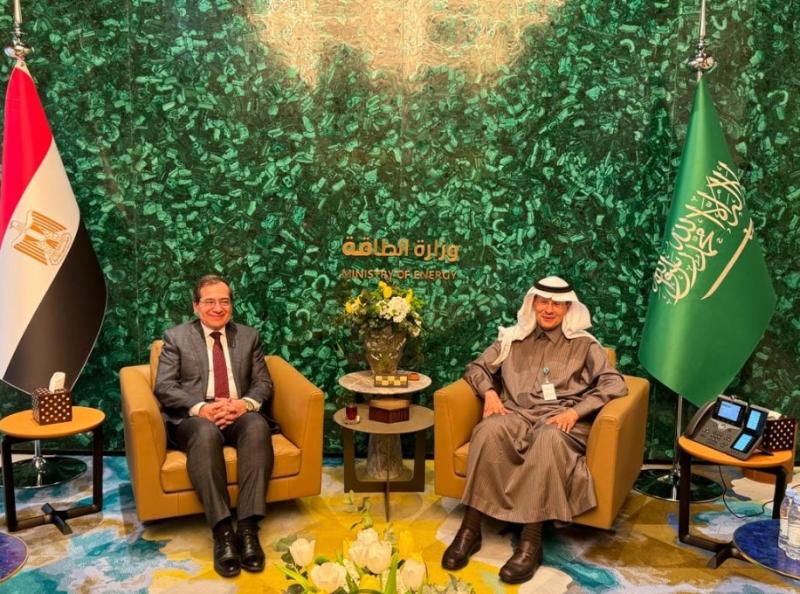 طارق الملا يعقد جلسة مباحثات مع وزير الطاقة السعودي (صور)