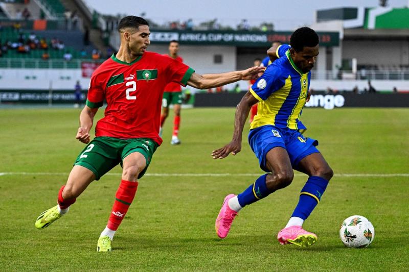 المغرب يسجل هدفين في شباك تنزانيا في كأس الأمم إفريقيا | النتيجة (3-0)