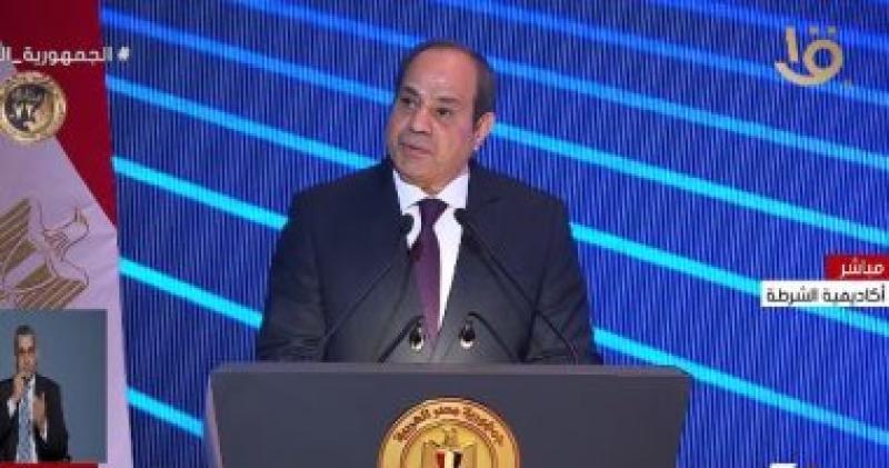 الرئيس السيسي: أمن واستقرار الدول مسئولية الشعب بجانب الحكومة والقيادة