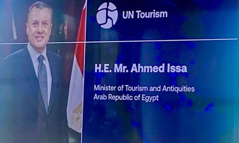 وزير السياحة والآثار يشارك كمتحدث في الجلسة النقاشية الوزارية لمنظمة الأمم المتحدة للسياحة