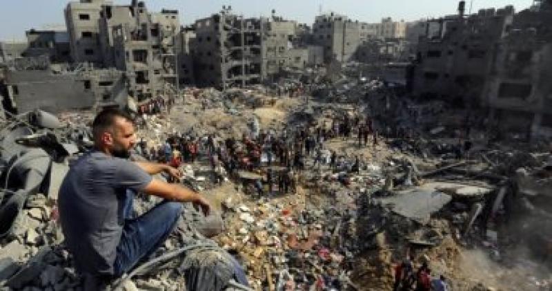 اثار القصف الاسرائيلي على غزة
