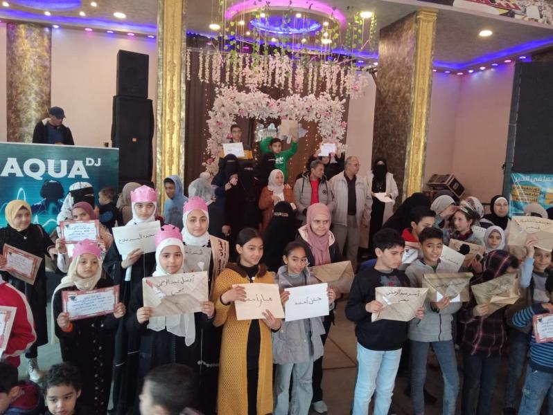 حفظة القرآن  يدعمون الشعب الفلسطيني خلال تكريمهم بالقليوبية