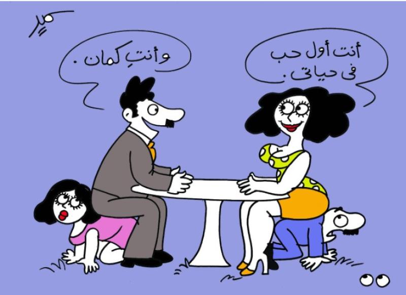 الكاريكاتير يحتفى بالفنان سمير عبد الغني بالروسى (صور)