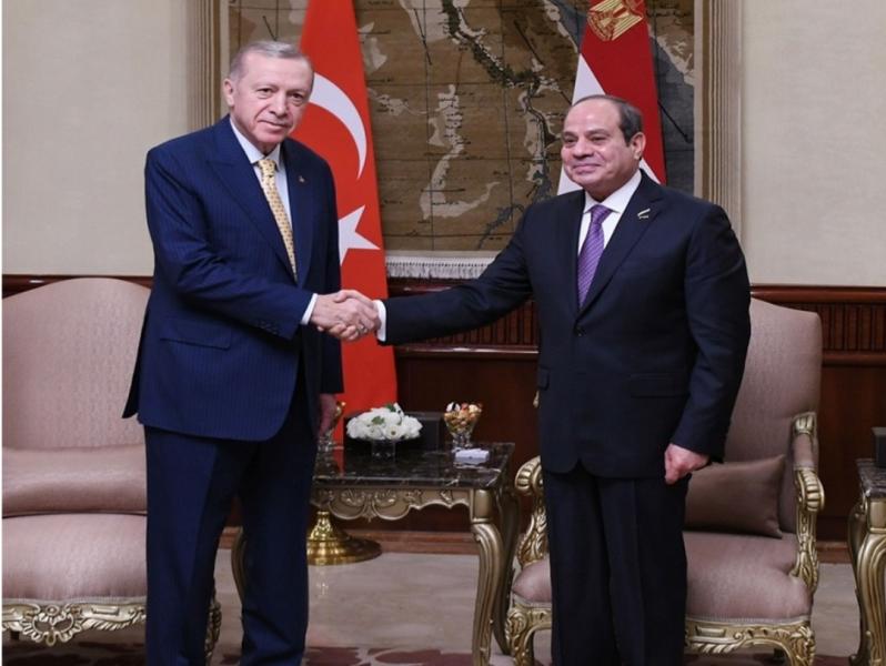  الرئيسان السيسي وأردوغان