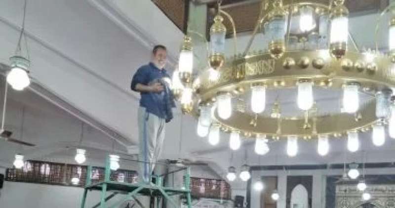 حملة نظافة موسعة بالمساجد لاستقبال شهر رمضان بكفر الشيخ