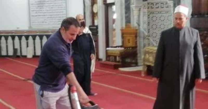حملة نظافة موسعة بـ4700 مسجد وزاوية بكفر الشيخ لاستقبال شهر رمضان