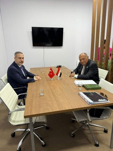 وزير الخارجية يلتقي مع نظيره التركي على هامش اجتماعات مجموعة العشرين بريو دي جانيرو