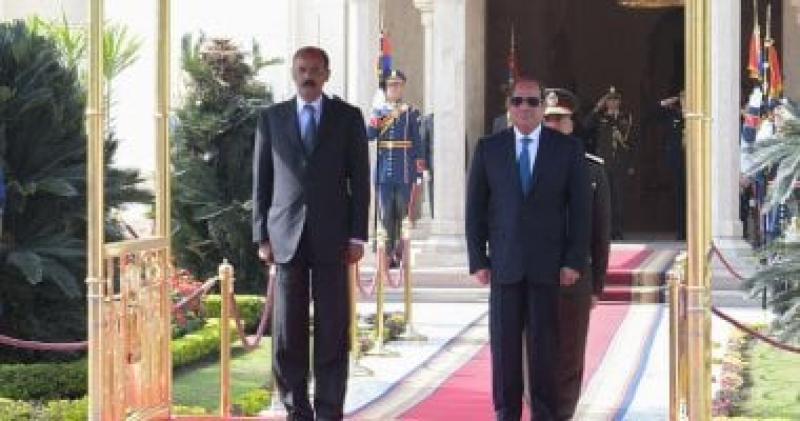 الرئيس السيسى ونظيره الإريترى يبحثان تطورات القرن الأفريقى ويؤكدان ضرورة احترام سيادة الصومال