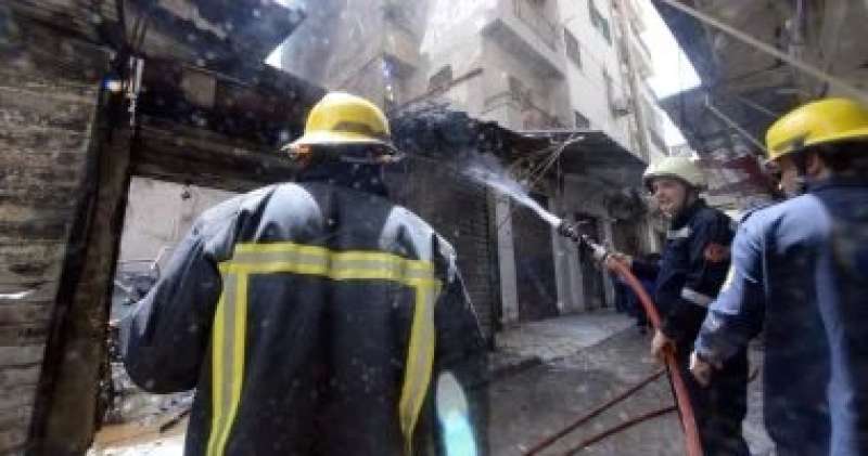 إصابة شخص فى حريق اشتعل داخل مخبز بمنشأة ناصر