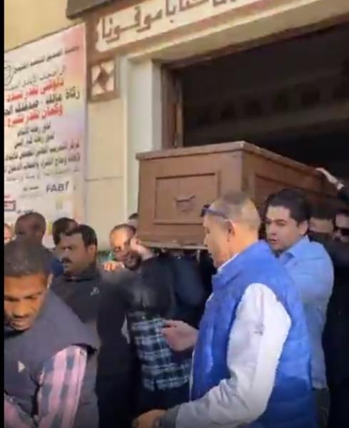 تشييع جنازة اللواء منير ثابت شقيق سوزان مبارك  (صور)